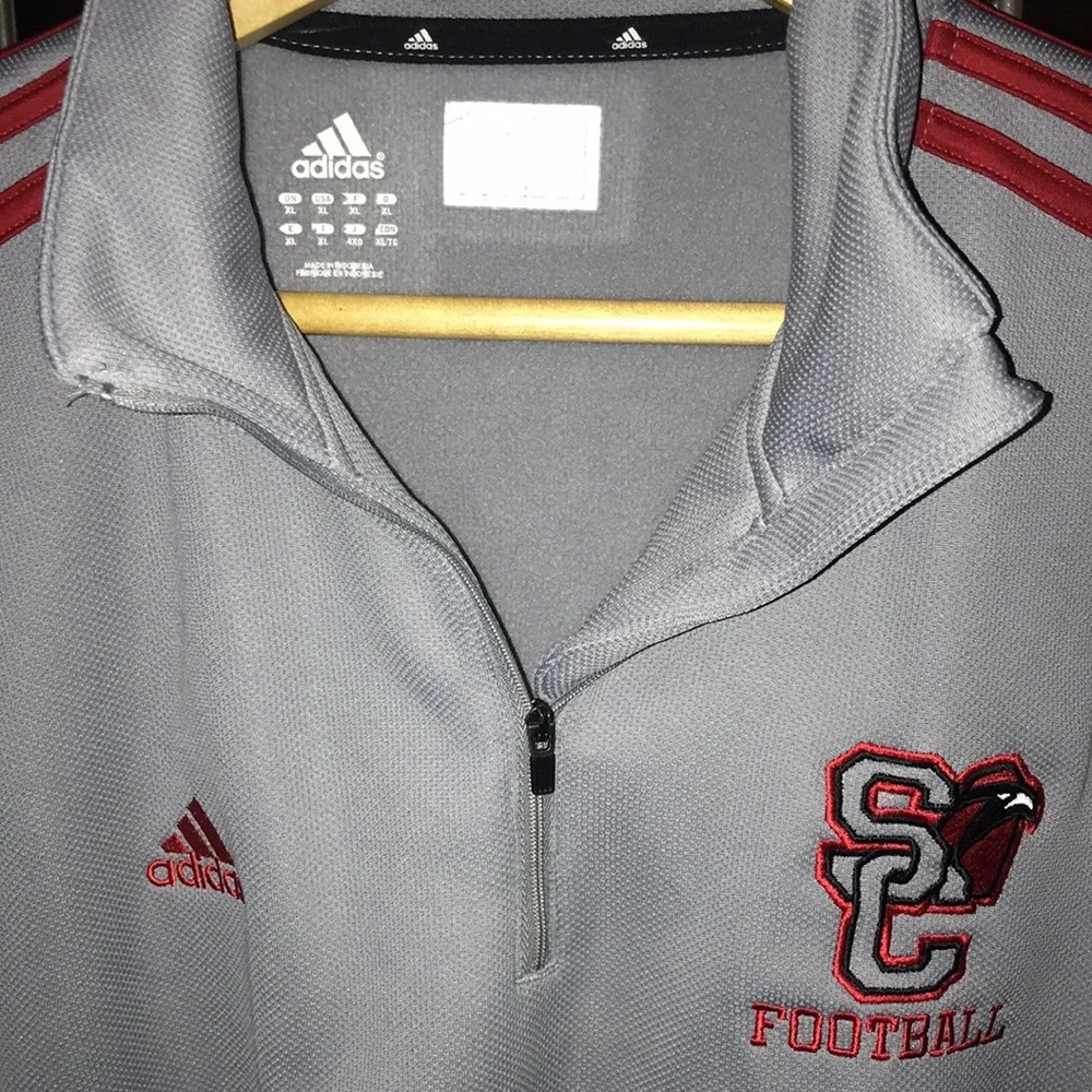 Adidas South Carolina cardinals athletic quarter zip pullover sweatshirt…